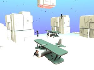 Spel Stickman vliegtuig online