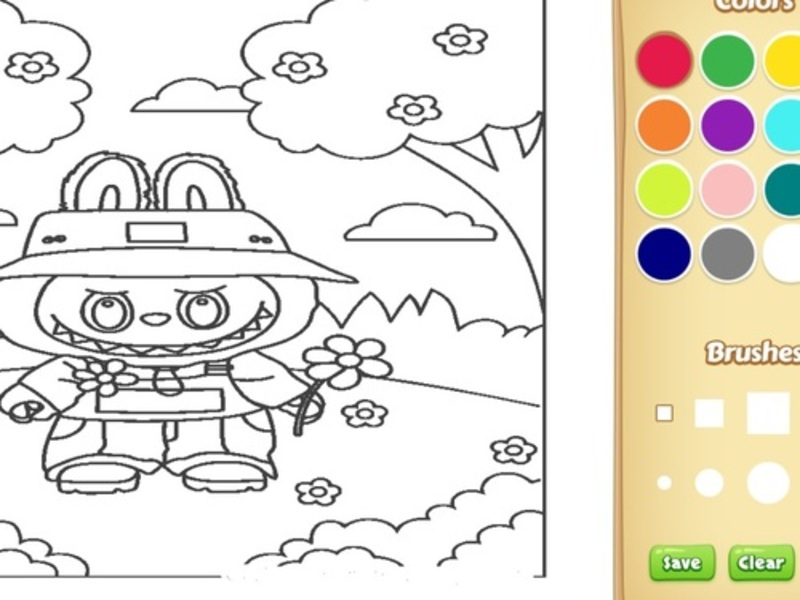 Spel Labubu kleurboek voor kinderen online