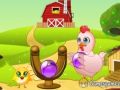 Spel Bubbles en kippen  online