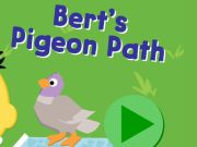 Spel 123 Sesamstraat: Bert's Pigeon Path  online