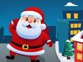 Spel De Kerstman rent door de straten van de stad  online