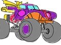 Spel Monstertruck kleurboek  online