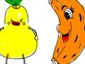 Spel Terug naar school: fruit kleuren  online