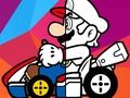 Spel Mario Driving kleurboek  online