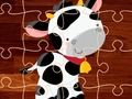 Spel Cartoon boerderij dieren puzzel  online