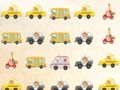 Spel Tekenfilm dieren in auto's Match 3  online