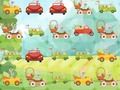 Spel Konijnen besturen auto's Match 3  online