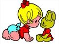 Spel Back To School: Baby Girl Coloring  online