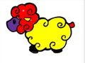 Spel Baby schapen kleuren  online