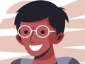 Spel Jongens met bril puzzel  online