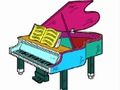 Spel Terug naar school: piano kleurboek online