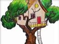 Spel Boomhut kleurboek  online