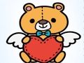 Spel Schattige teddybeer kleuren  online