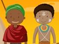 Spel Bubble shooter Afrika  online