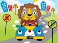 Spel Dieren rijden jigsaw online