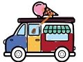 Spel Ice Cream Trucks kleuren  online