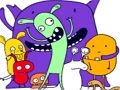 Spel Schattige kleine monsters puzzel  online