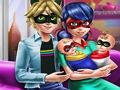 Spel Familiedag met gestippelde meisjes  online