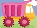 Spel Schattige kinderen vrachtwagens puzzel  online