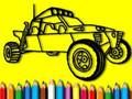 Spel Terug naar school: kleurboek rallyauto  online