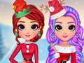 Spel Kerstoutfits voor regenboogmeisjes  online