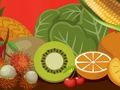 Spel Fruit en groenten woord voor kinderen  online