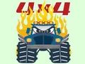 Spel Monster Trucks Kleurplaten  online