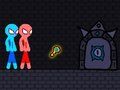 Spel Rood en blauw Stickman-touw  online