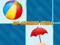 Spel Mijn zomeritems  online