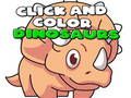 Spel Klik en kleur dinosaurussen  online