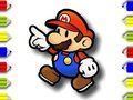 Spel Terug naar school Mario Coloring  online