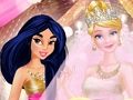 Spel Prinses roze en gouden bruiloft  online