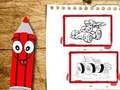 Spel Terug naar school auto's kleurboek  online