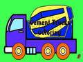 Spel Cement Trucks Kleurplaten  online