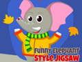 Spel Grappige puzzel in olifant-stijl  online