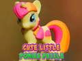 Spel Schattige kleine pony's puzzel  online