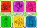 Spel Gemakkelijk Kinderen Kleurplaten Minecraft  online