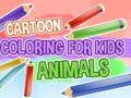 Spel Tekenfilmkleuring voor kinderdieren  online