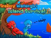 Spel Vuur en water eiland Survival 6  online