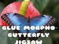 Spel Blauwe Morpho-vlinderpuzzel  online