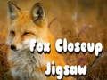 Spel Fox close-up puzzel  online