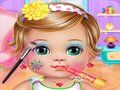 Spel Baby aankleden en make-up  online