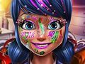 Spel Gestippelde meisje nieuwjaar make-up  online