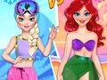 Spel Zomer vs Winter Prinsessen Gevecht online Spel Zomer vs Winter Prinsessen Gevecht online