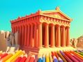 Spel Kleurboek: Parthenontempel  online