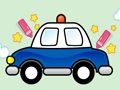 Spel Eenvoudig te schilderen politiewagen  online