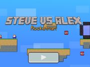 Spel Steve tegen Alex Rocketman  online