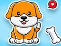 Spel Kleurboek: schattige hond online Spel Kleurboek: schattige hond online