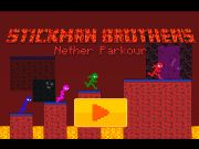 Spel Stickman Brothers Nether Parkour online