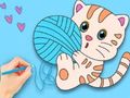 Spel Kleurboek: schattige kat  online